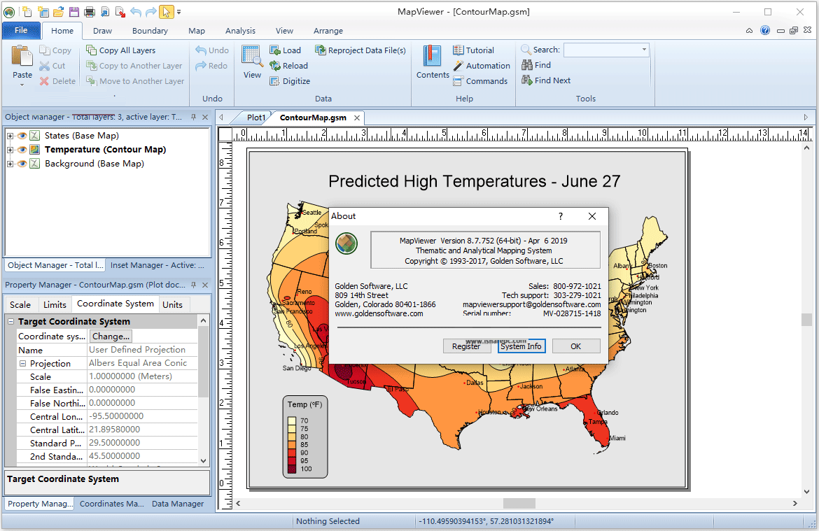 Golden Software MapViewer v8.7.752破解版