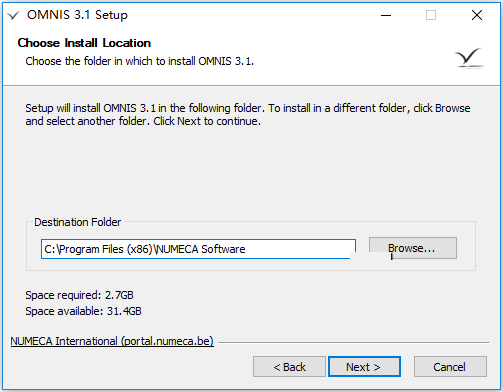 NUMECA OMNIS 3.1