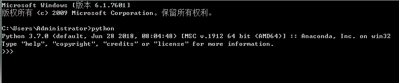 anaconda python 3.7安装教程