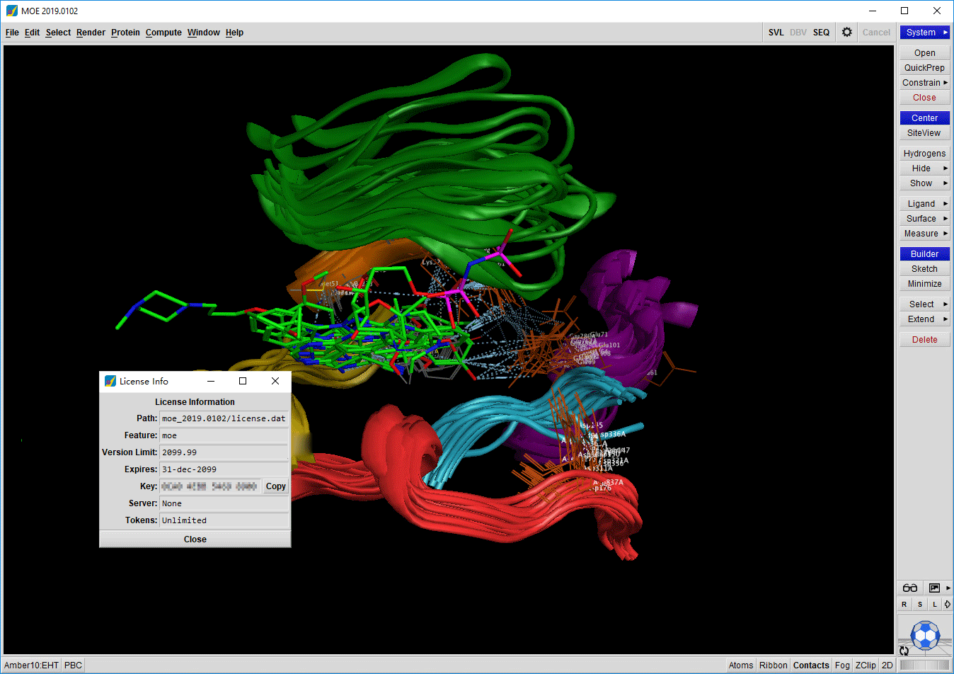 Molecular Operating Environment (MOE) 2019破解版