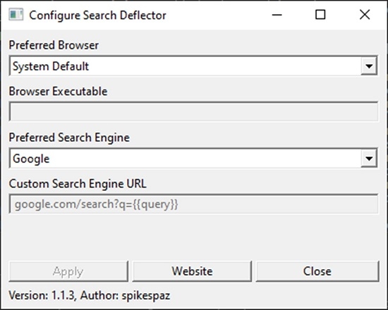 Search Deflector(更换开始当中的Bing搜索) Search Deflector(更换开始当中的Bing搜索)